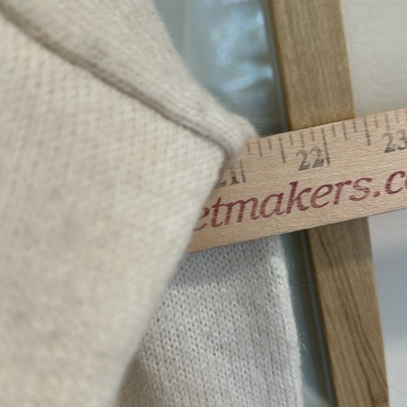 Tradlands Cream Ivory Alpaca Wool Sweater Ribbed Knit Womens Medium - Picture 8 of 10